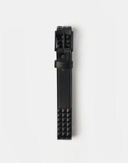 Lowlife Triple S Studded Leather Belt - Matt Black