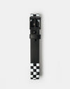 Lowlife Triple S Studded Leather Belt - Black and White