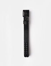 Lowlife Dub Leather Belt - Black Snakeskin