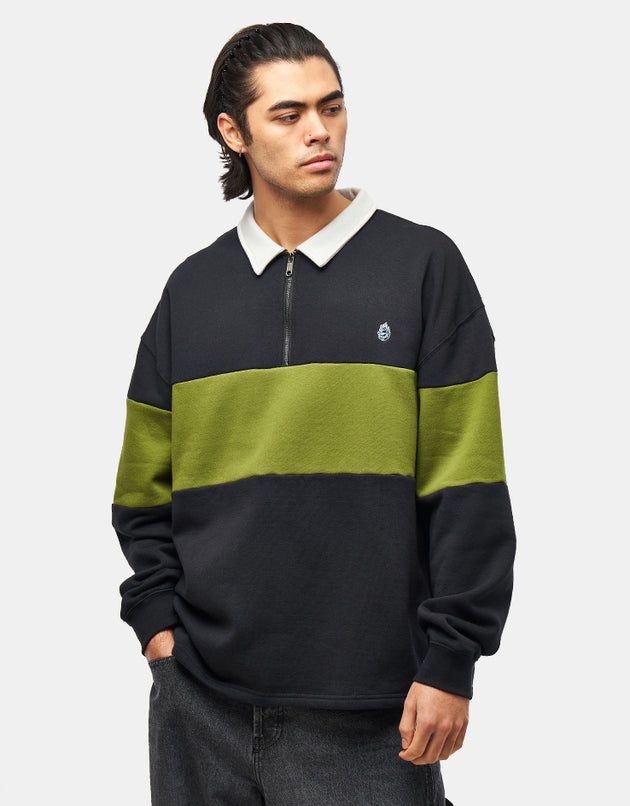 Santa Cruz Screaming Mini Flame 1/4 Zip - Black