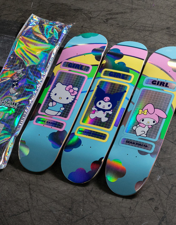 Girl Carroll Hello Kitty Rainbow 'BLIND BAG' G053 Skateboard Deck - 8.5"