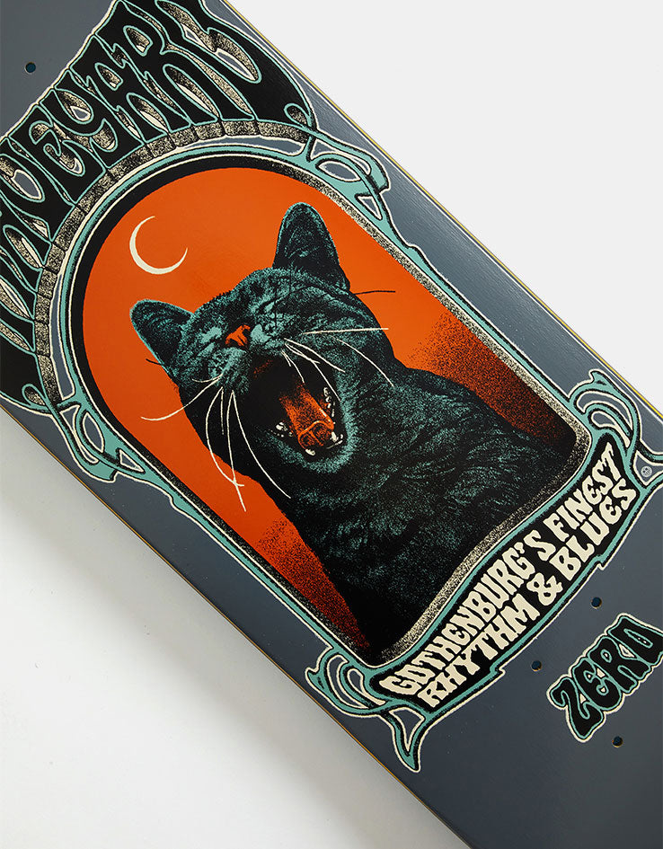 Zero x Graveyard Screaming Cat Skateboard Deck - 8.5"