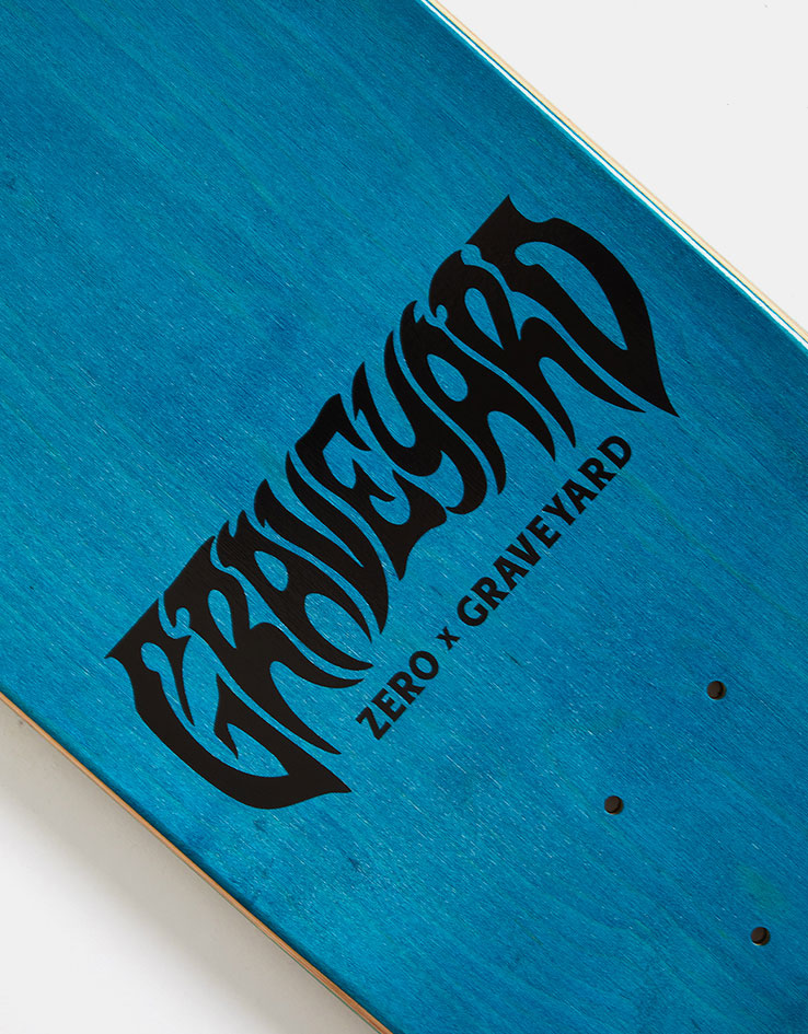 Zero x Graveyard Screaming Cat Skateboard Deck - 8.5"