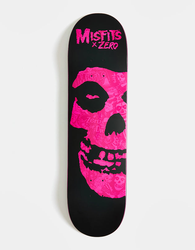 Zero x Misfits Fiend Skull Collage Skateboard Deck - 8.25"