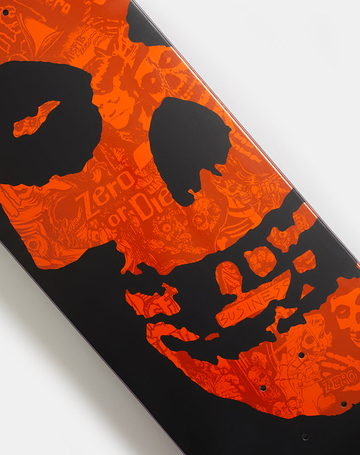 Zero x Misfits Fiend Skull Collage Skateboard Deck - 8.5