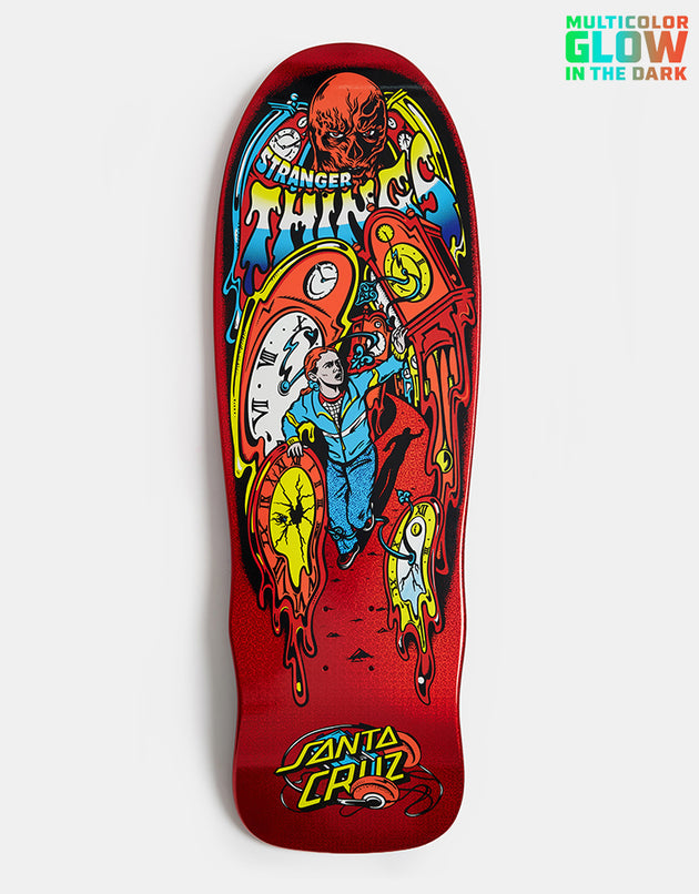 Santa Cruz x Stranger Things Grabke Max Melting Clock Skateboard Deck - 9.7"
