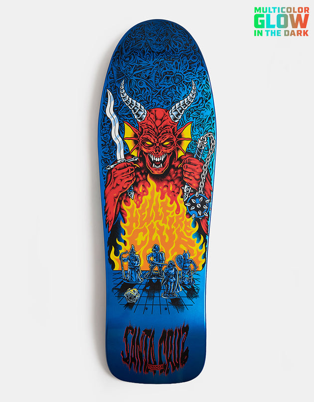 Santa Cruz x Stranger Things Knox Hellfire Pit Skateboard Deck - 10.07"