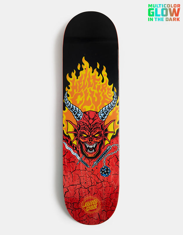 Santa Cruz x Stranger Things Hellfire Club Skateboard Deck - 8.25"