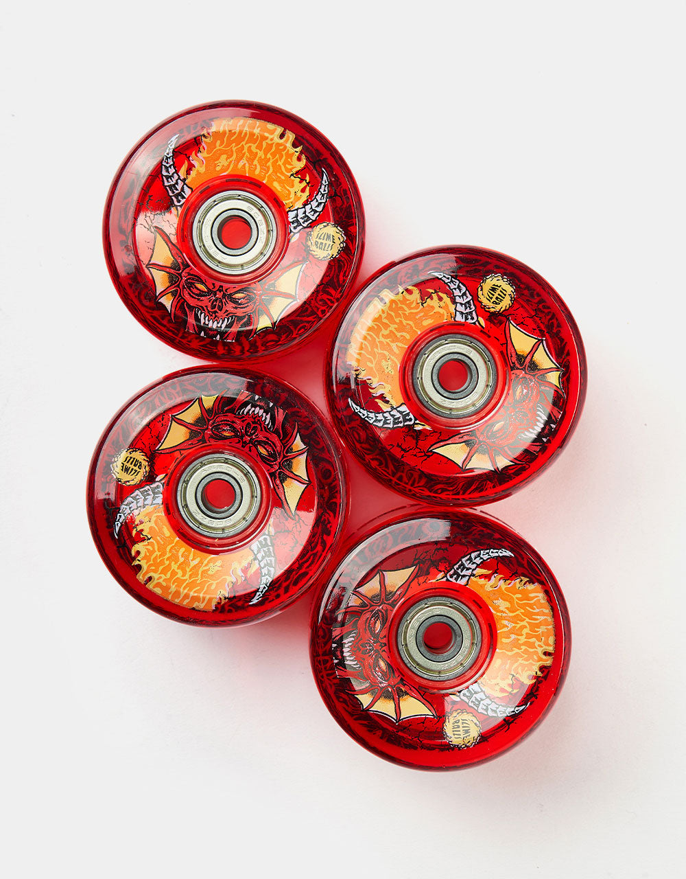 Santa Cruz x Stranger Things Hellfire Club OG Light Ups Skateboard Wheels - 66mm