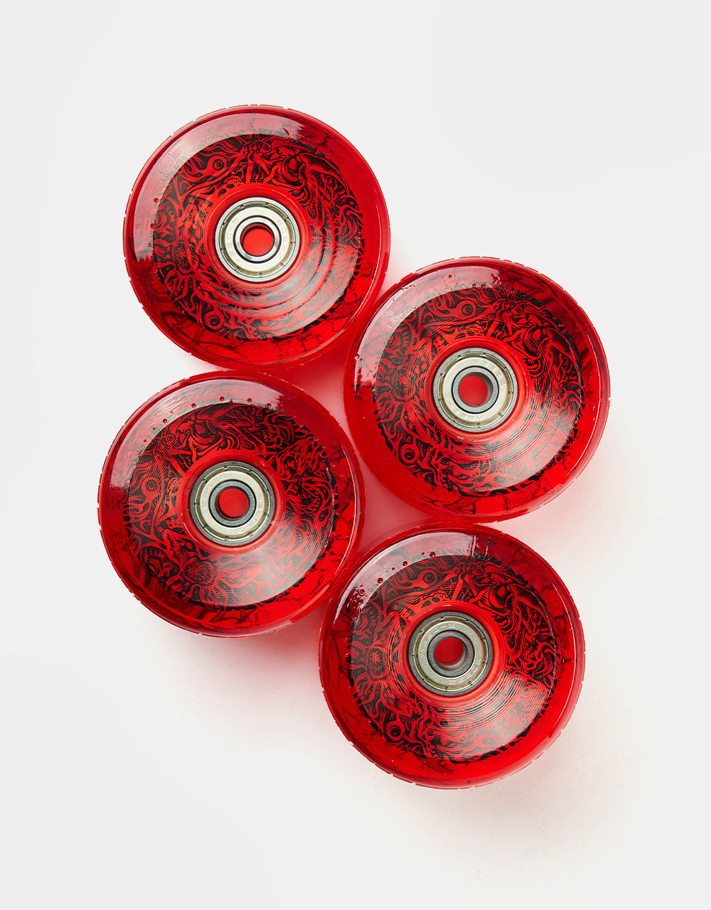 Santa Cruz x Stranger Things Hellfire Club OG Light Ups Skateboard Wheels - 66mm