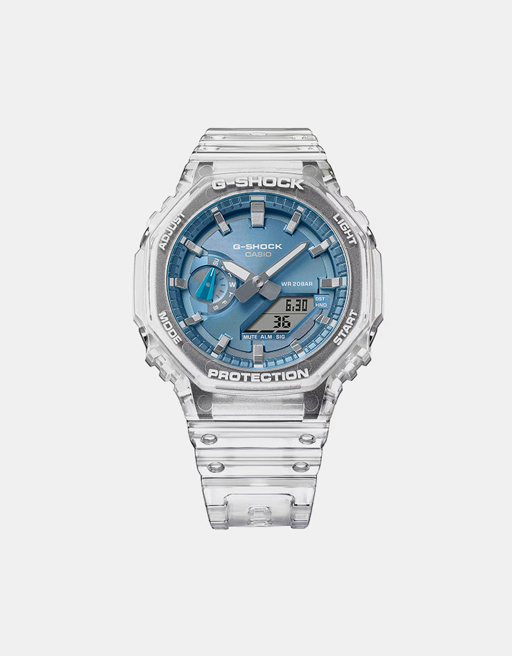 G-Shock GA-2100BM-7A2ER Watch - Clear/Blue