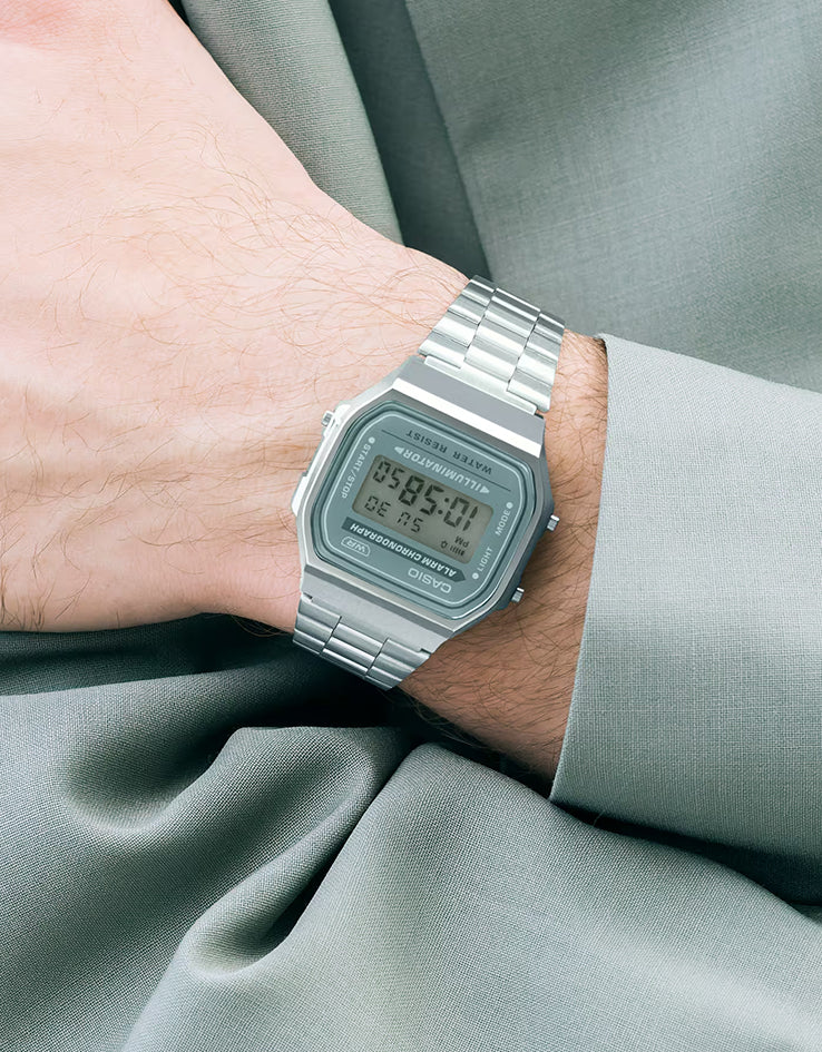 Casio A168WA-3AYES Watch - Silver