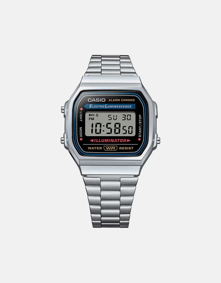 Casio A168WA-1YES Watch - Silver