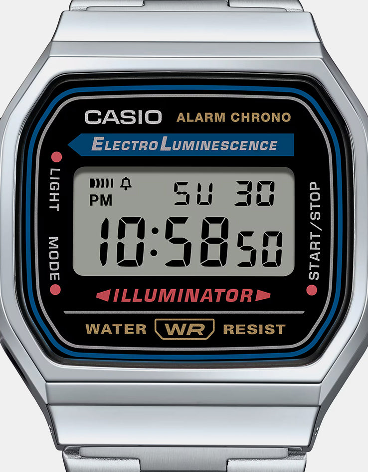Casio A168WA-1YES Watch - Silver