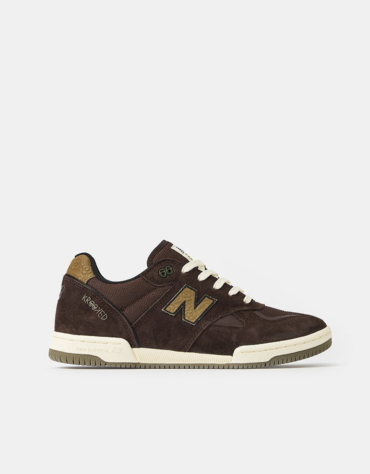 New Balance Numeric x Krooked Tom Knox 600 Skate Shoes - Brown