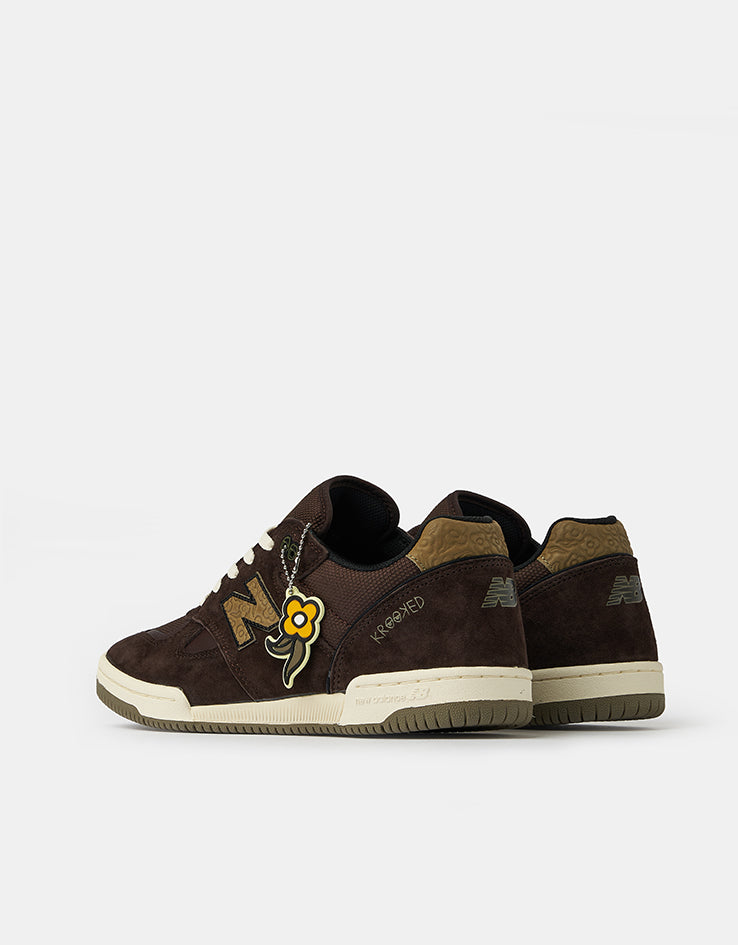 New Balance Numeric x Krooked Tom Knox 600 Skate Shoes - Brown