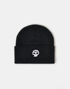 Zero Embroidered Single Skull Beanie - Black