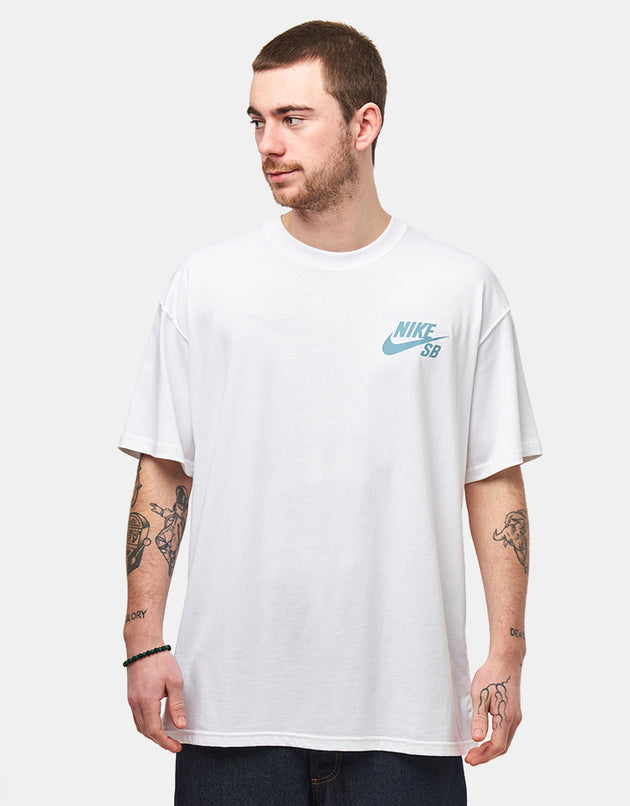 Nike SB Logo - White/Light Blue