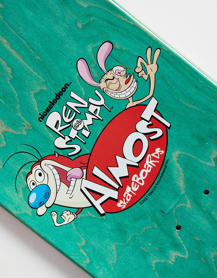 Almost x Ren & Stimpy Max Road Rage R7 Skateboard Deck - 8.25"