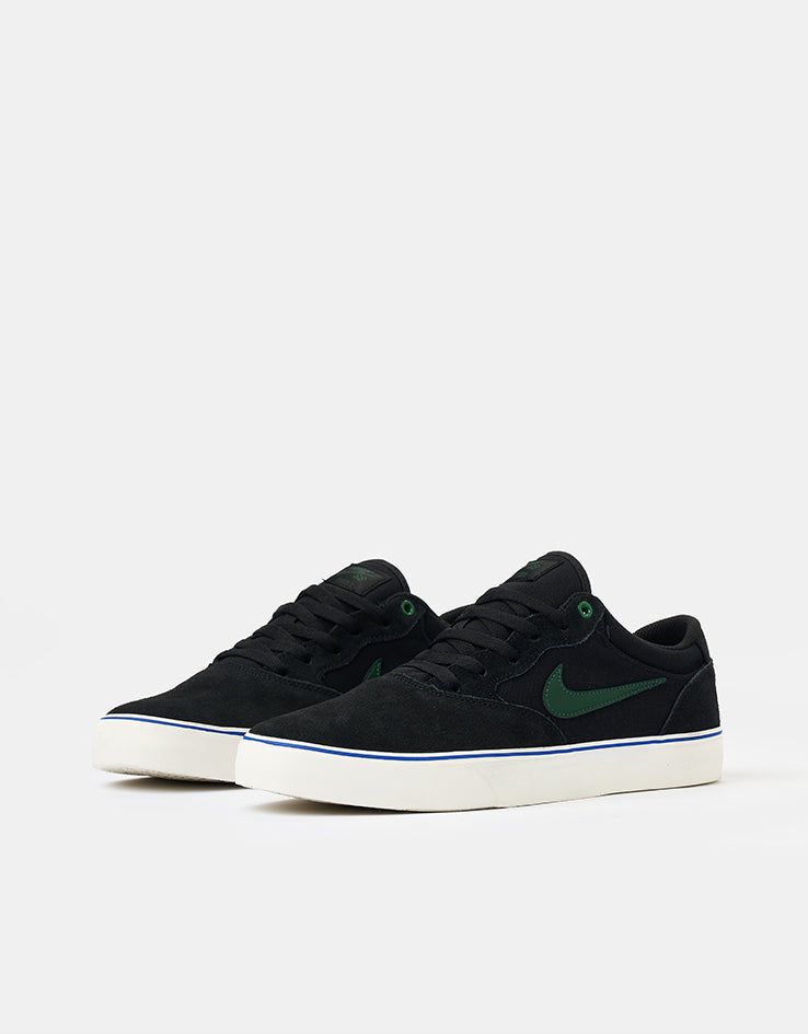Nike SB Chron 2 Skate Shoes - Black/Fir-Sail-Racer Blue