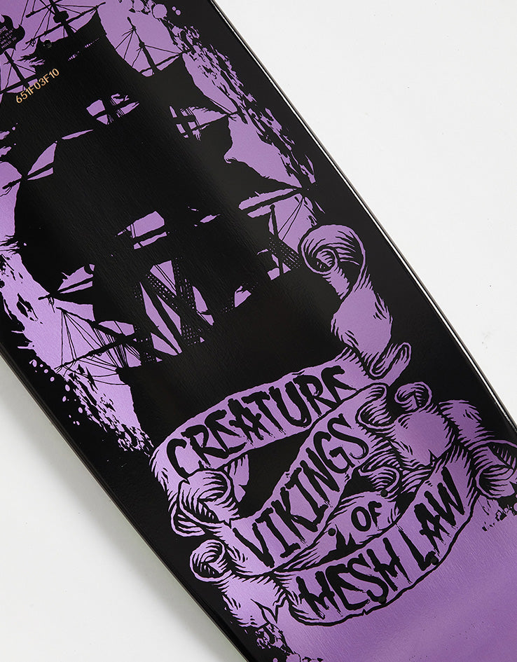 Creature Viking of the Hesh Law XX Skateboard Deck - 9.55"