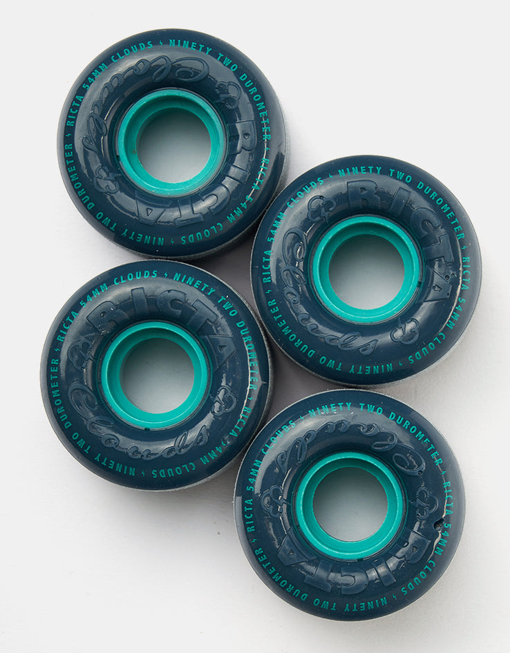 Ricta Clouds Navy 92a Skateboard Wheels - 54mm