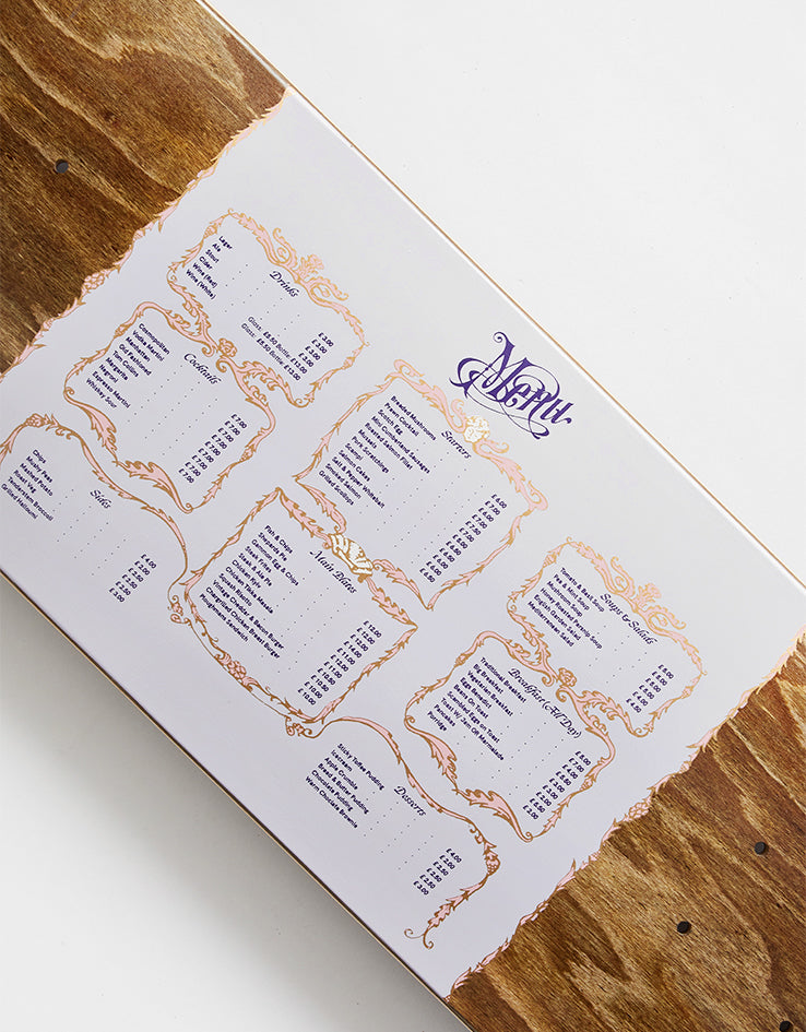 Pass Port Matlok Menu Series Skateboard Deck - 8.25"