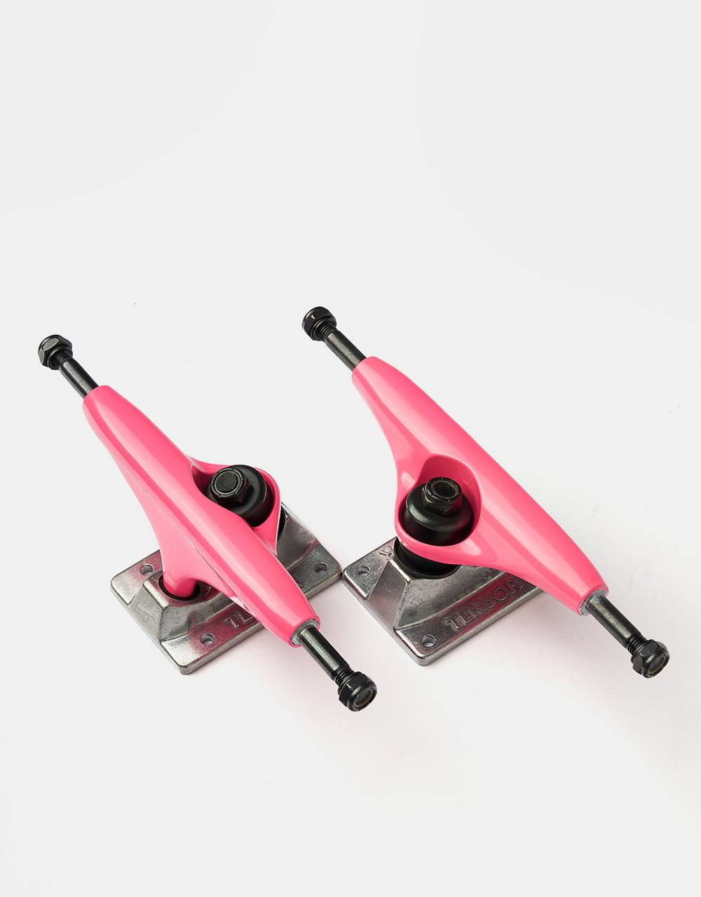 Tensor Alloys 5.25 Skateboard Trucks - Safety Pink/Raw (Pair)