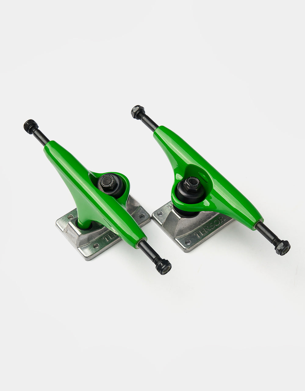 Tensor Alloys 5.25 Skateboard Trucks - Green/Raw (Pair)