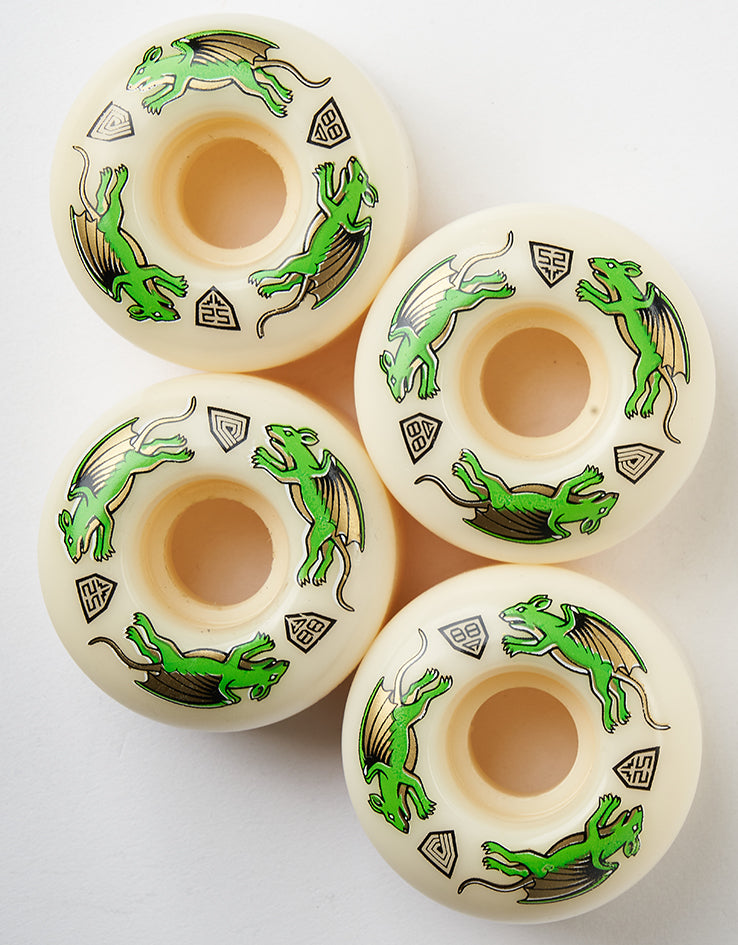 Powell Peralta Dragon Formula Nano Rats AV4 88a Skateboard Wheels - 52mm x 34mm