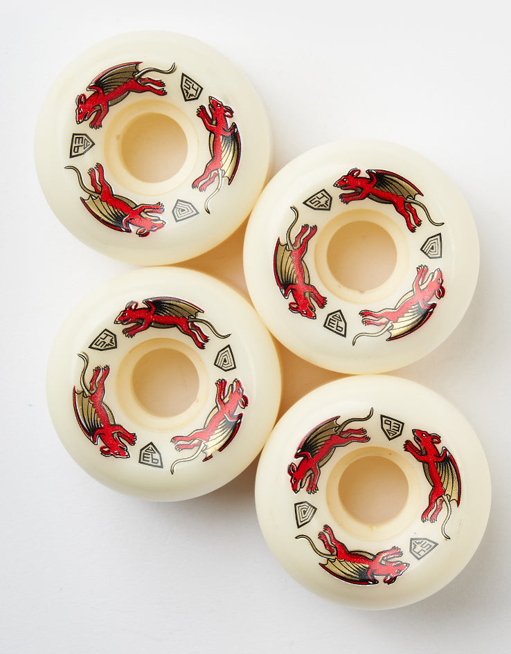 Powell Peralta Dragon Formula Nano Rats AV6 93a Skateboard Wheels - 54mm x 34mm