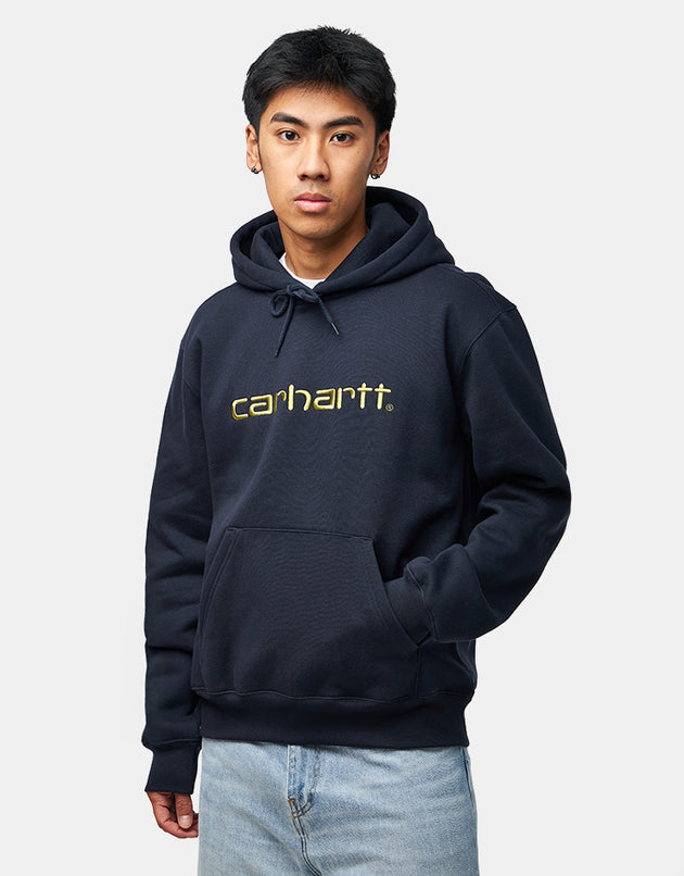 Carhartt WIP Hooded Carhartt Sweat - Deep Night/Gentle Green