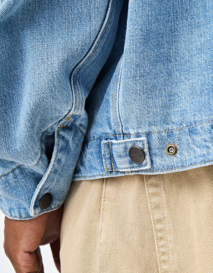 Carhartt WIP OG Detroit Jacket - Blue/Dusty H Brown (Burst Washed)