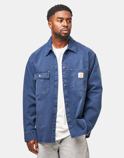 Carhartt WIP Parrish Shirt Jacket - Blue (Stone Washed) – Route One Carhartt WIP Parrish Shirt Jacket - Blue (Stone Washed) – Route One