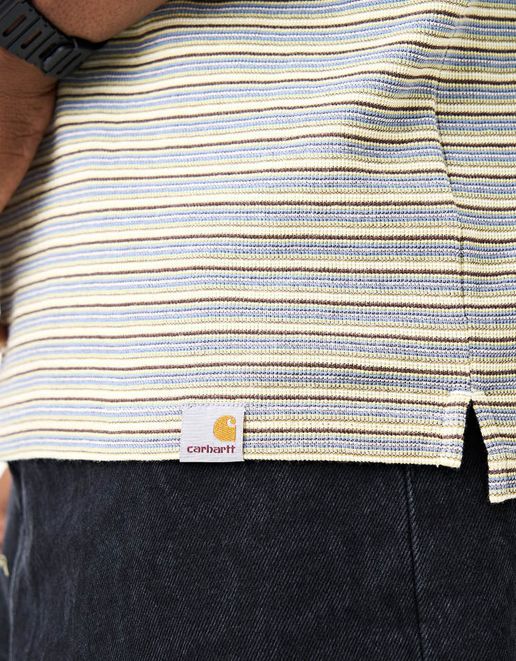 Carhartt WIP S/S Dion Polo - Dion Stripe/Wax