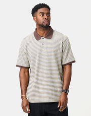 Carhartt WIP S/S Dion Polo - Dion Stripe/Wax