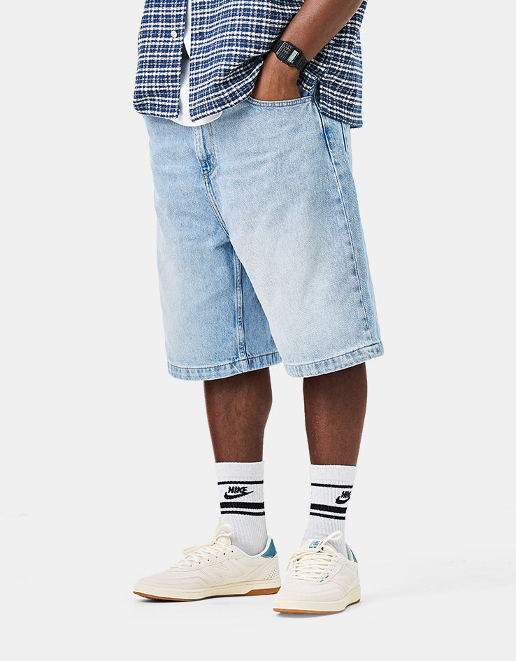 Carhartt WIP Brandon Short - Blue (Heavy Worn Bleached)