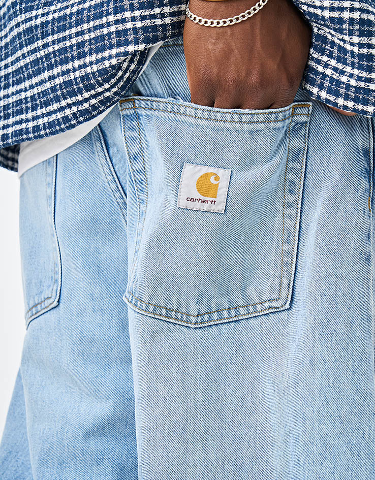 Carhartt WIP Brandon Short - Blue (Heavy Worn Bleached)