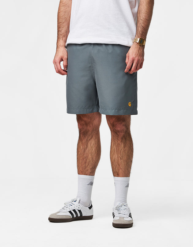 Carhartt WIP Chase Swim Trunks - Velvet Green/Gold