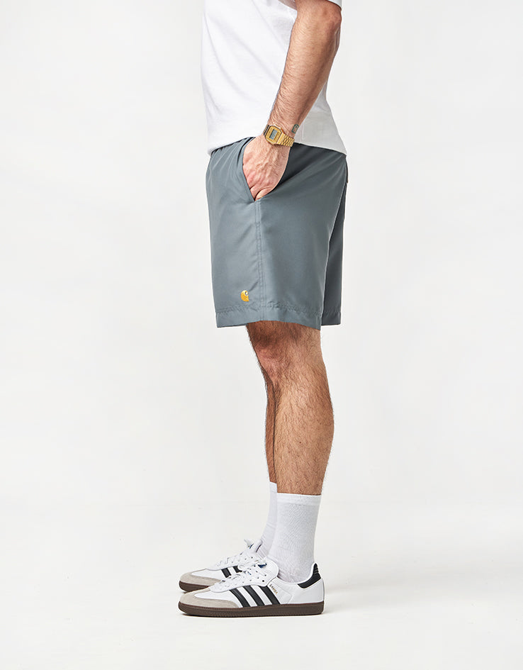 Carhartt WIP Chase Swim Trunks - Velvet Green/Gold