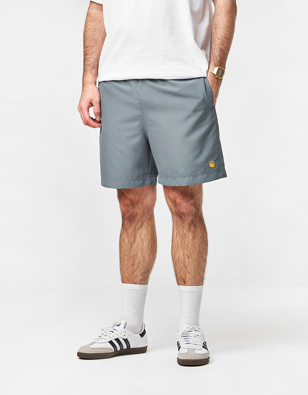 Carhartt WIP Chase Swim Trunks - Velvet Green/Gold