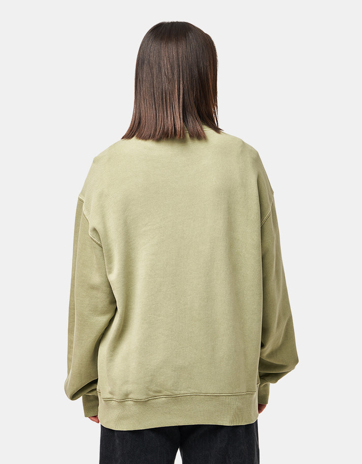 Carhartt WIP Nelson Sweat - Gentle Green (Garment Dyed)