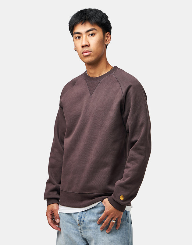 Carhartt WIP Chase Sweat - Shale/Gold