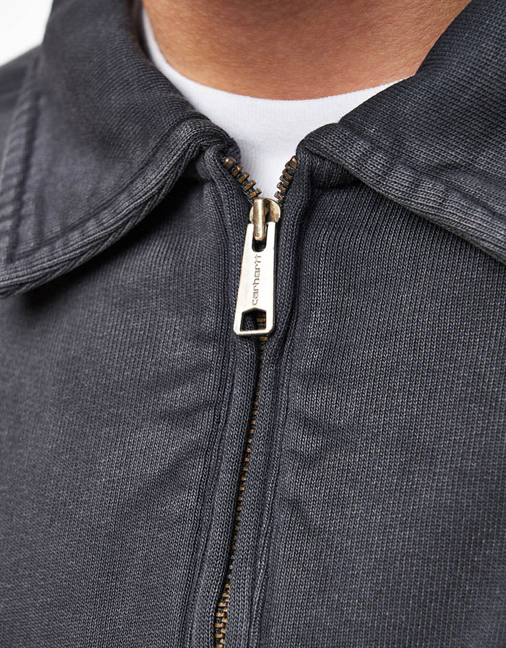 Carhartt WIP Half Zip Detroit Sweat - Black (Stone Washed) – Route One
