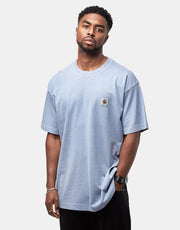 Carhartt WIP S/S Nelson T-Shirt - Gentle Blue (Garment Dyed)