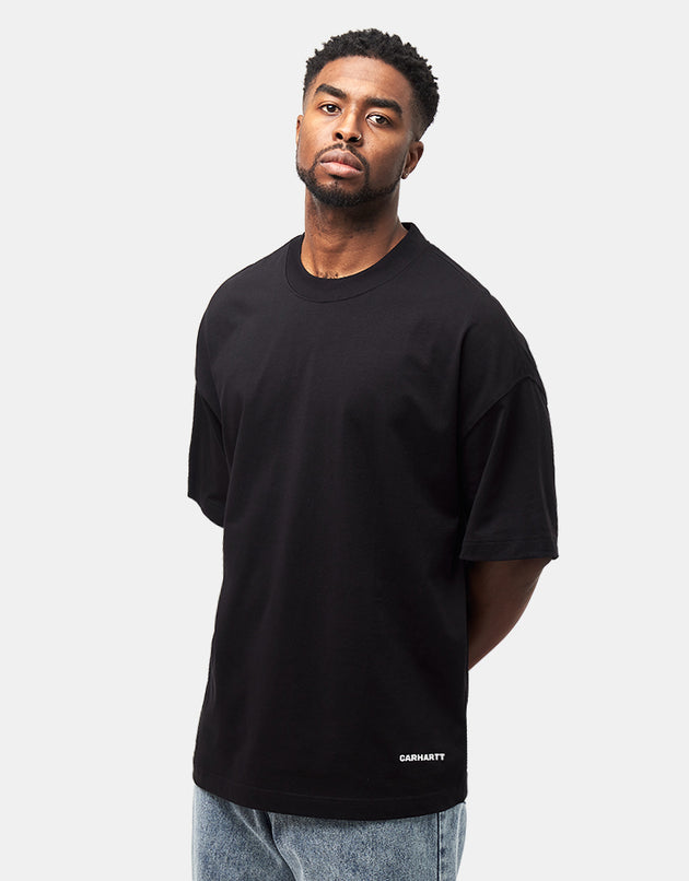 Carhartt WIP S/S Link Script T-Shirt - Black/White
