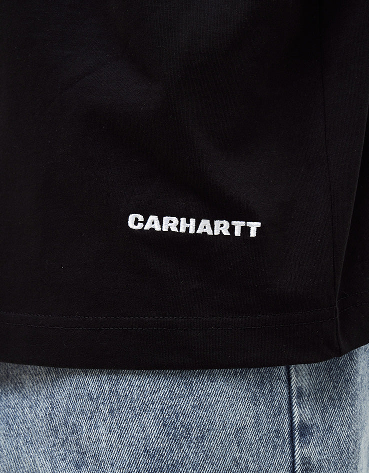 Carhartt WIP S/S Link Script T-Shirt - Black/White