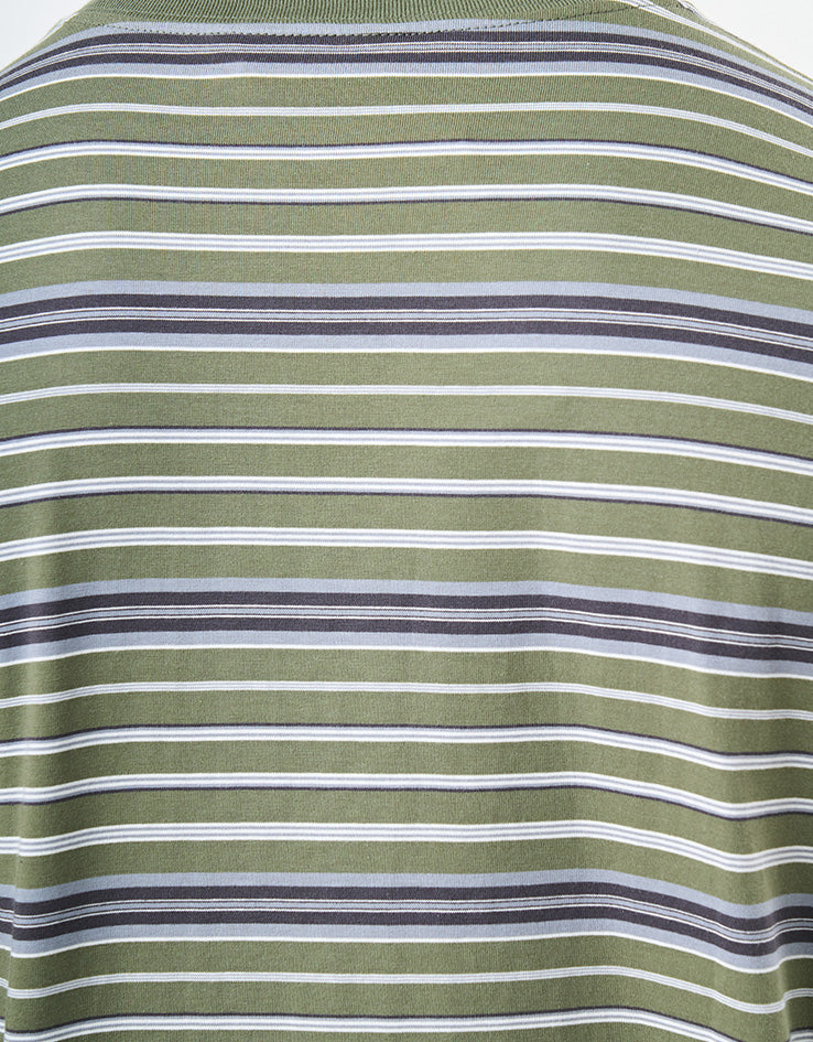 Carhartt WIP S/S Zane T-Shirt - Zane Stripe/Dollar Green