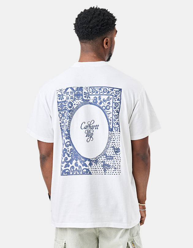 Carhartt WIP S/S Vestige T-Shirt - White (Stone Washed)