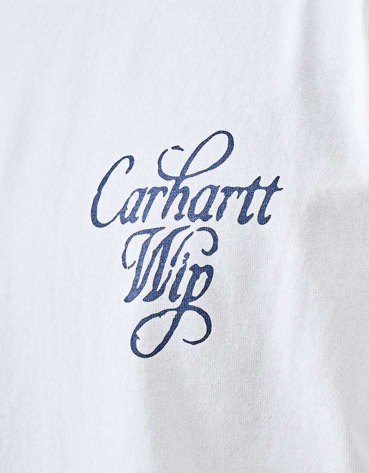 Carhartt WIP S/S Vestige T-Shirt - White (Stone Washed)